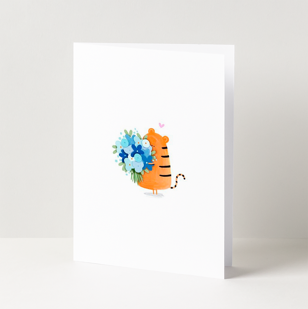 Wenskaart-bedankt-bloemen-tijger