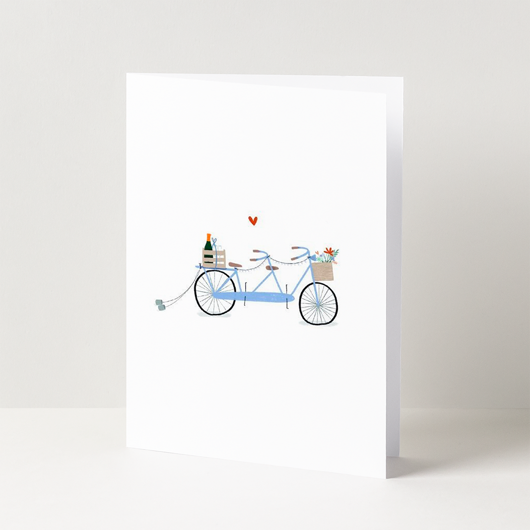 Wenskaart-bruiloft-fiets