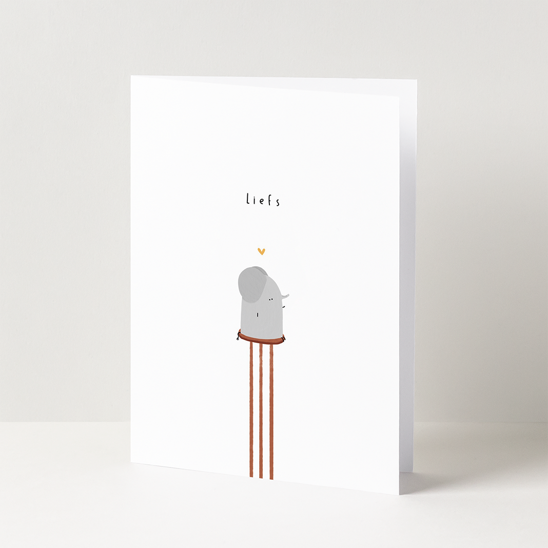 Wenskaart-liefde-liefs-olifant