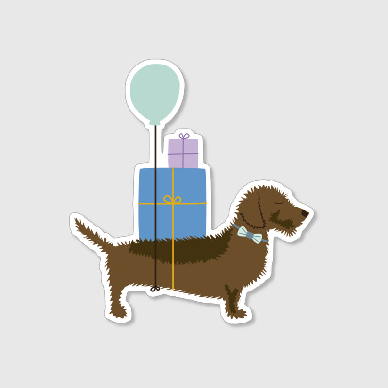 Sticker dachshund Frits | Party