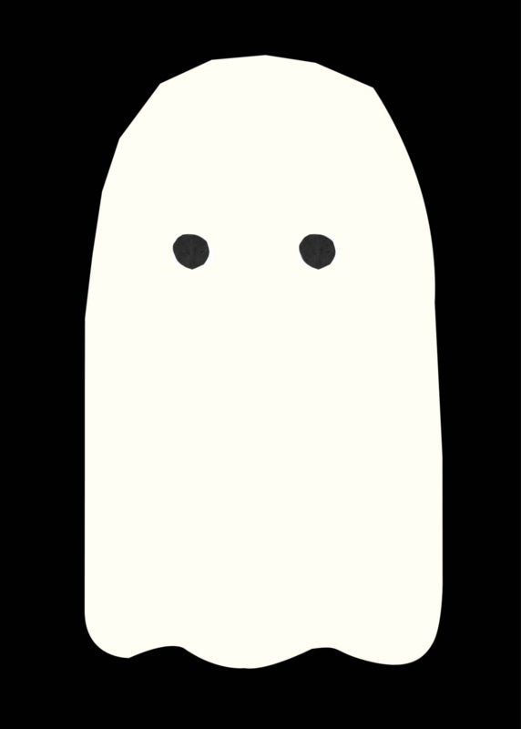 Poster Ghost black - A3