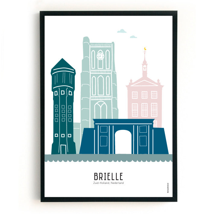 Poster Brielle in color - A4