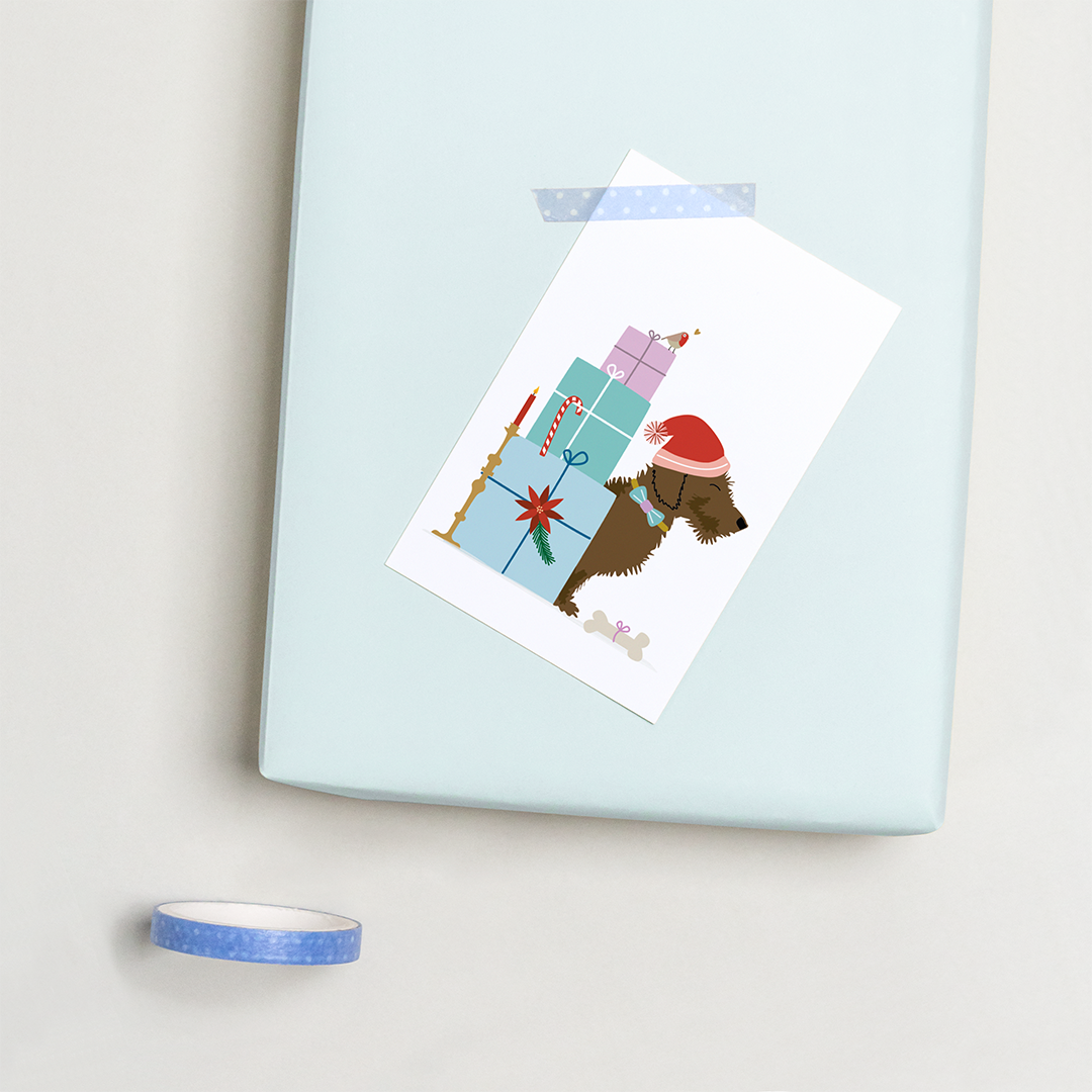 cadeaukaartje-kerst-teckel-cadeau