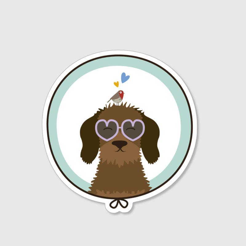 Sticker dachshund Frits | Love