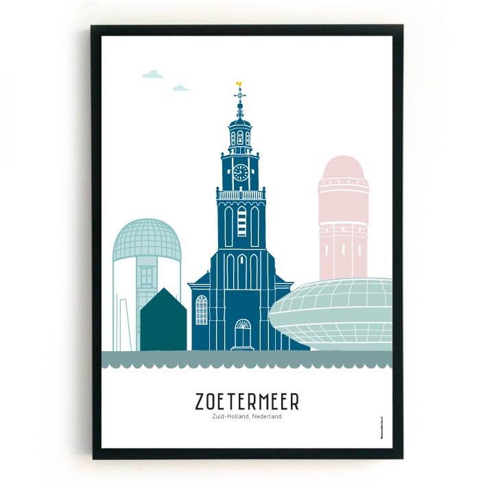 Poster Zoetermeer in color - A4 | A3