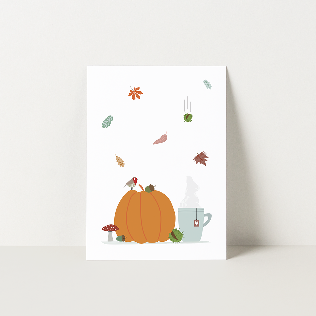 kaartje-herfst-thee-pompoen