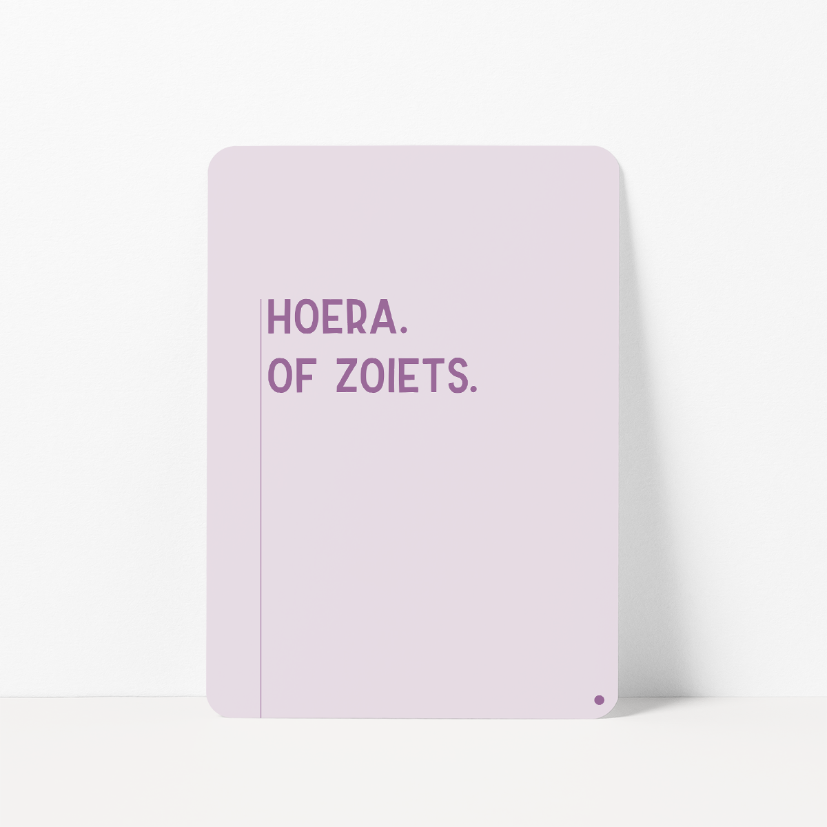 Verjaardagskaart met de tekst &