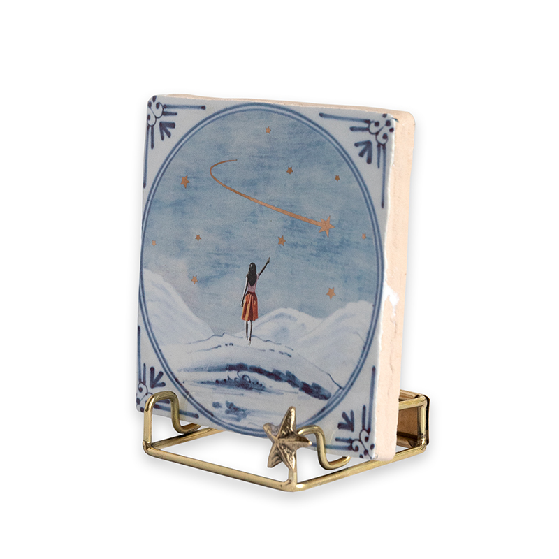 storytiles-tegel-houder-ster-goud