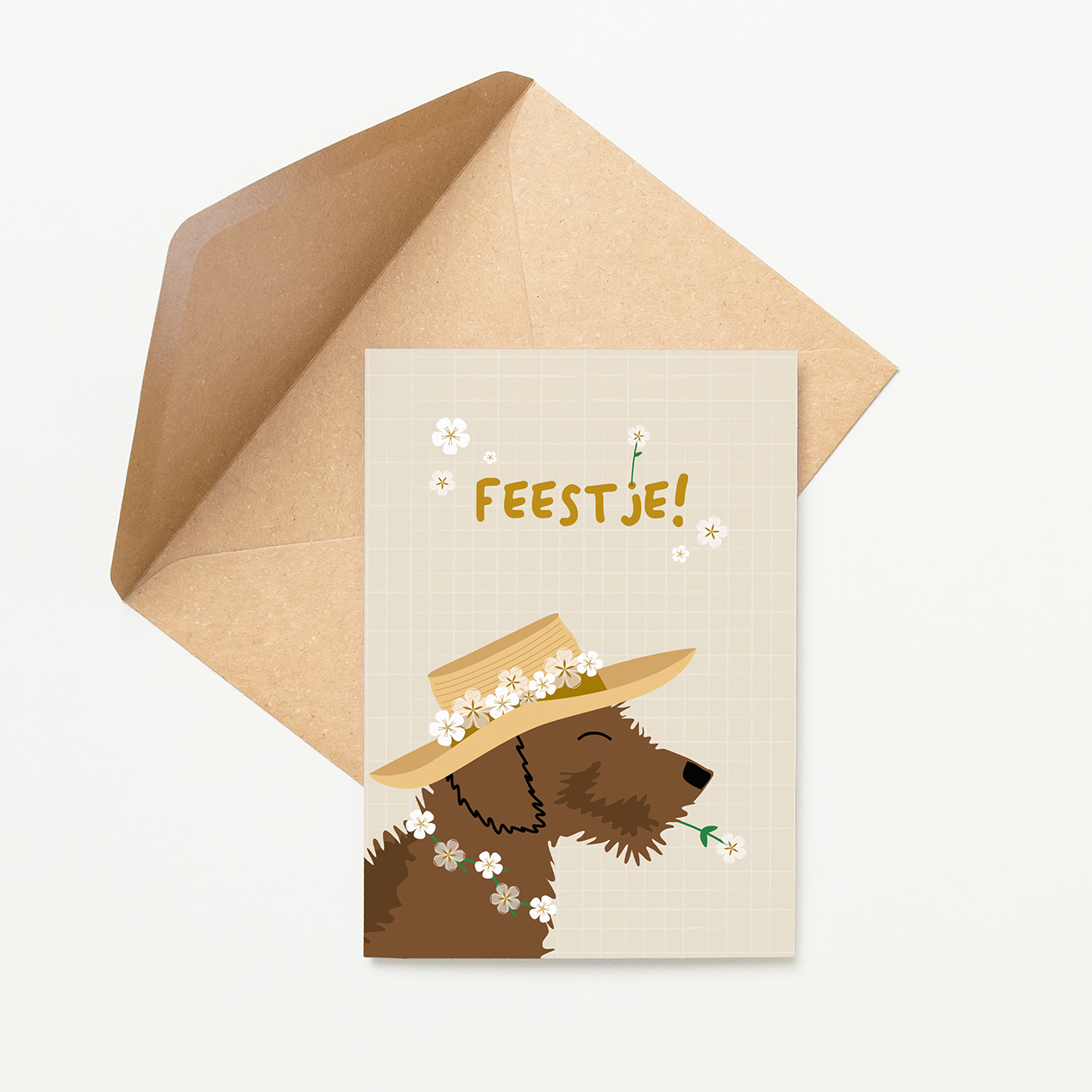 uitnodiging-kinderfeestje-meisje-beige-bloemen