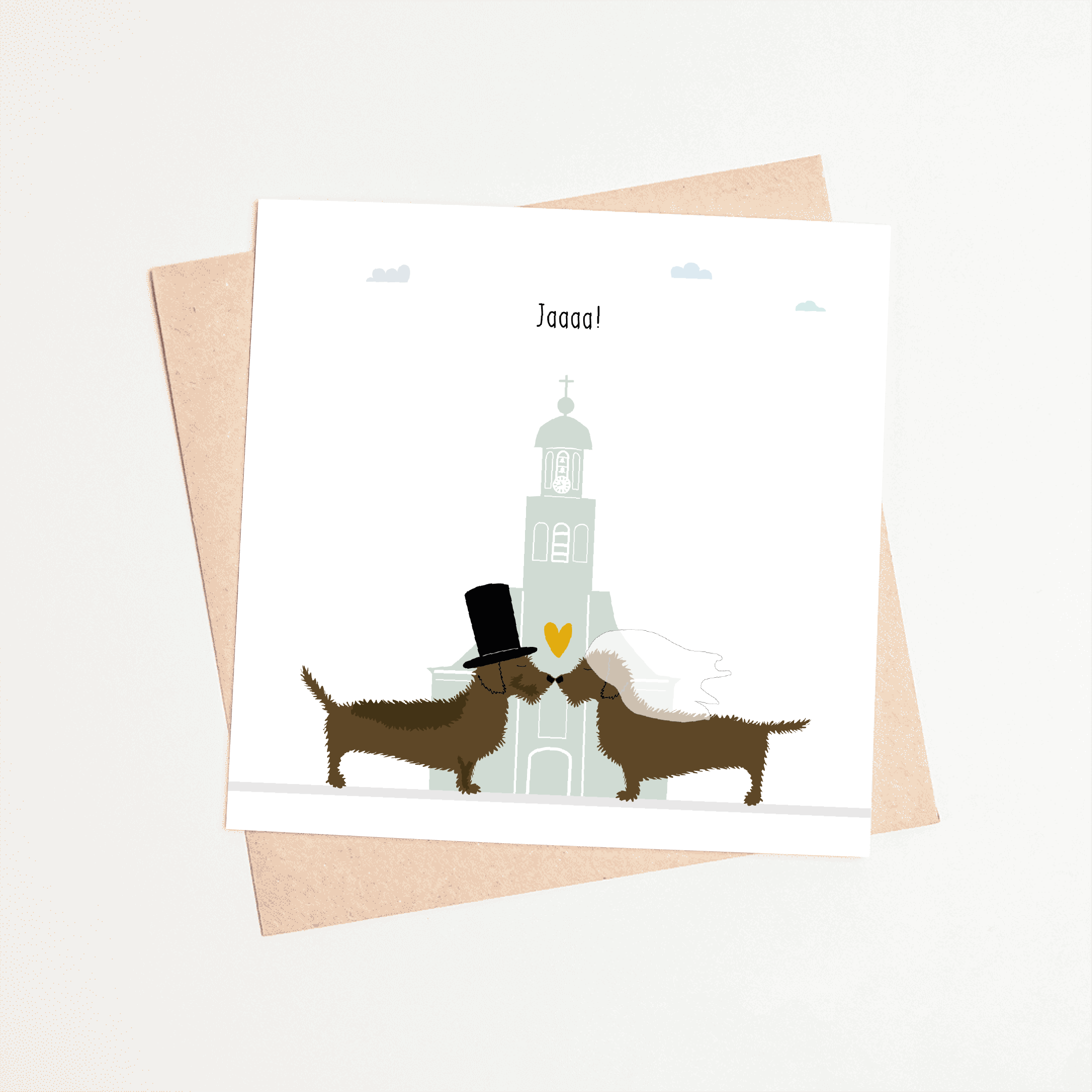 wenskaart-bruiloft-teckel-jawoord