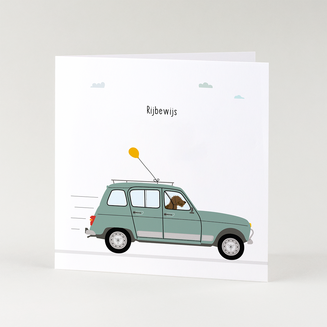 wenskaart-geslaagd-teckel-rijbewijs