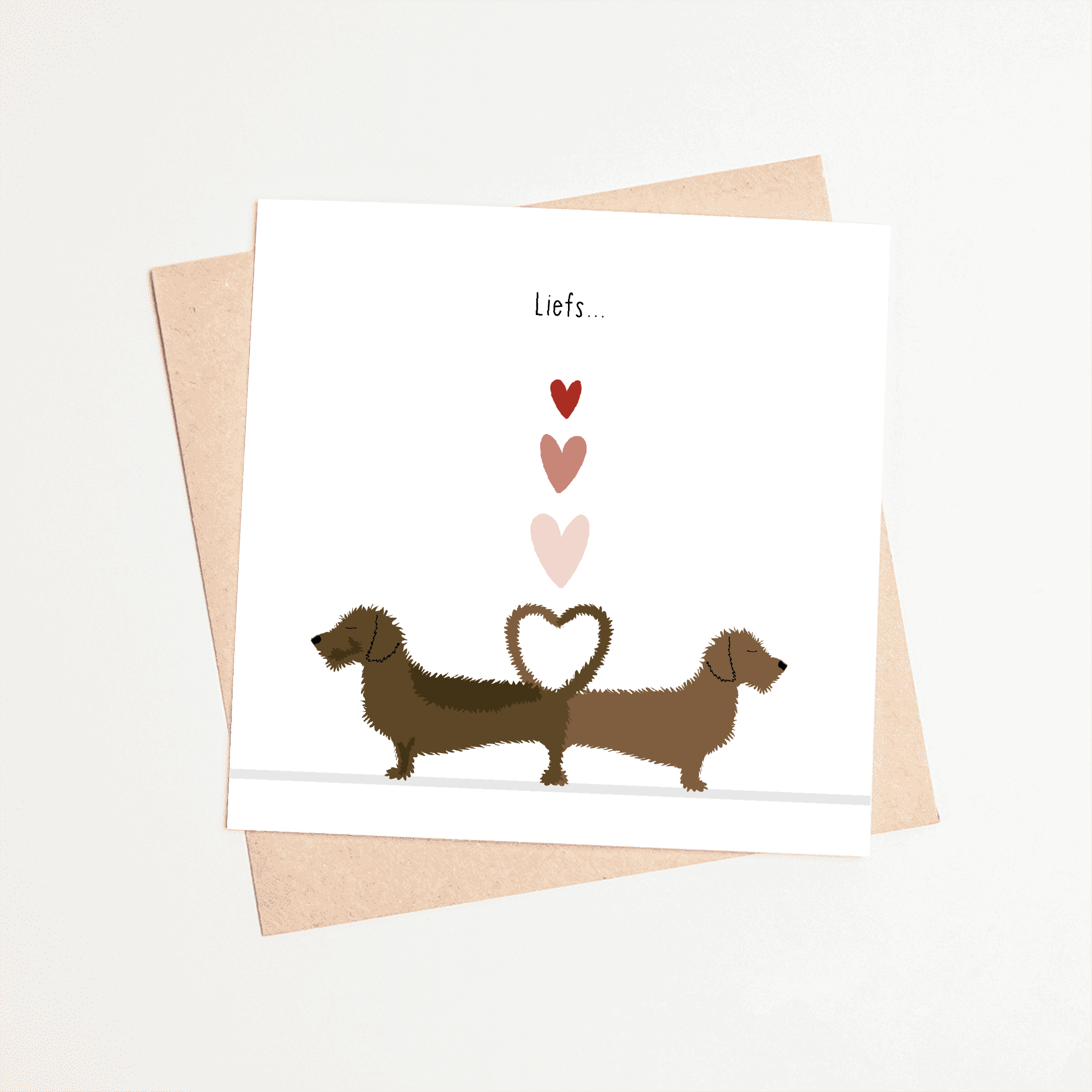 wenskaart-liefde-teckel-liefs-samen-hartjes