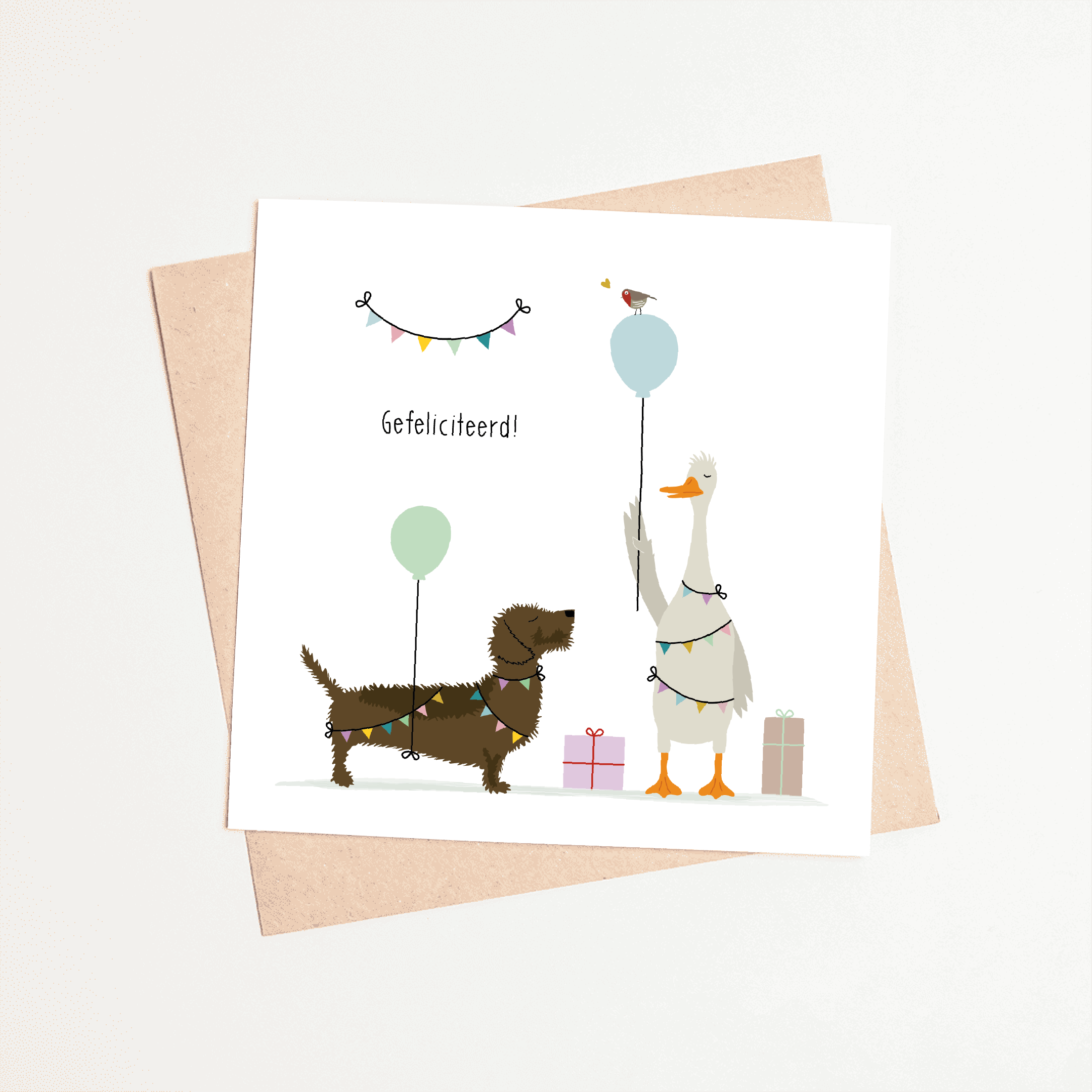 wenskaart-verjaardag-teckel-gefeliciteerd-feestje
