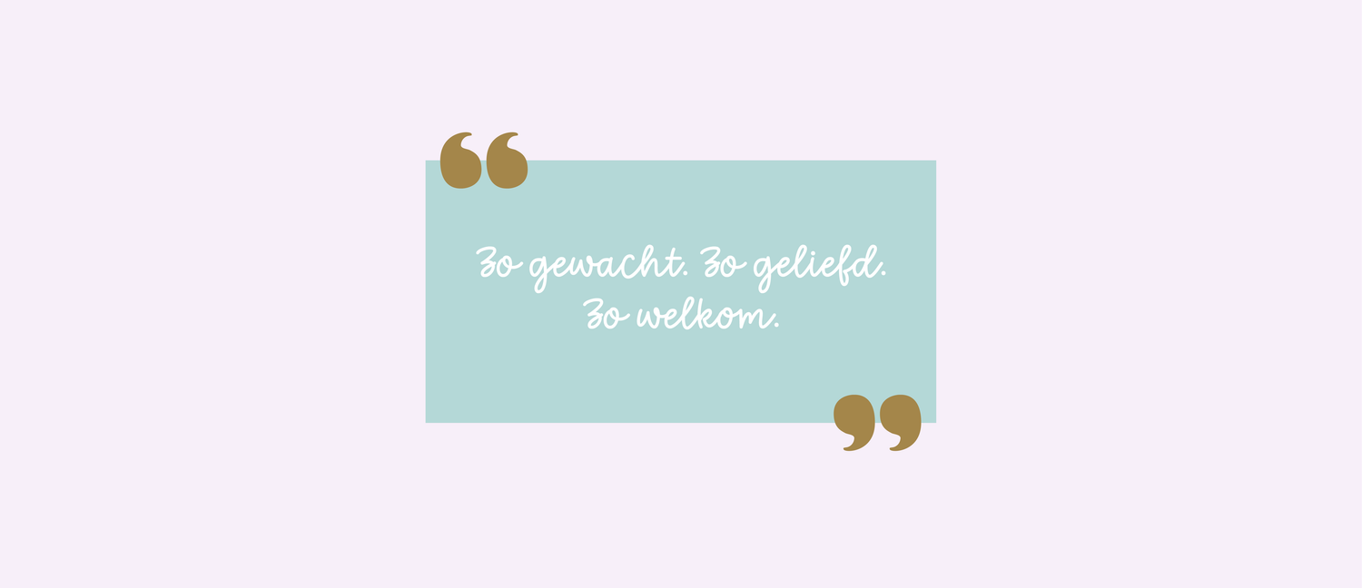 Een gedicht op een geboortekaartje: zo werkt het écht
