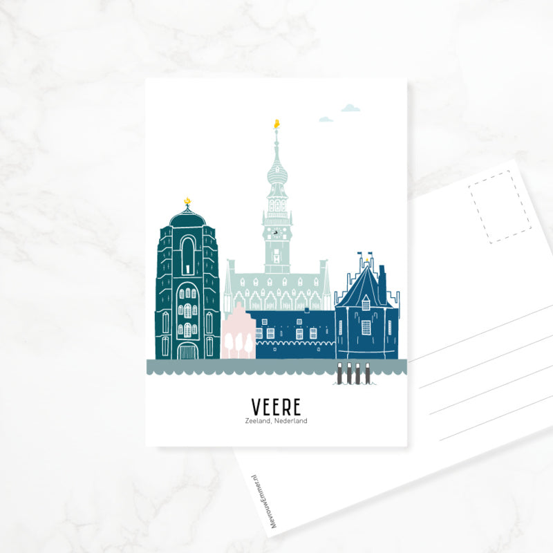 Postcard Veere - color