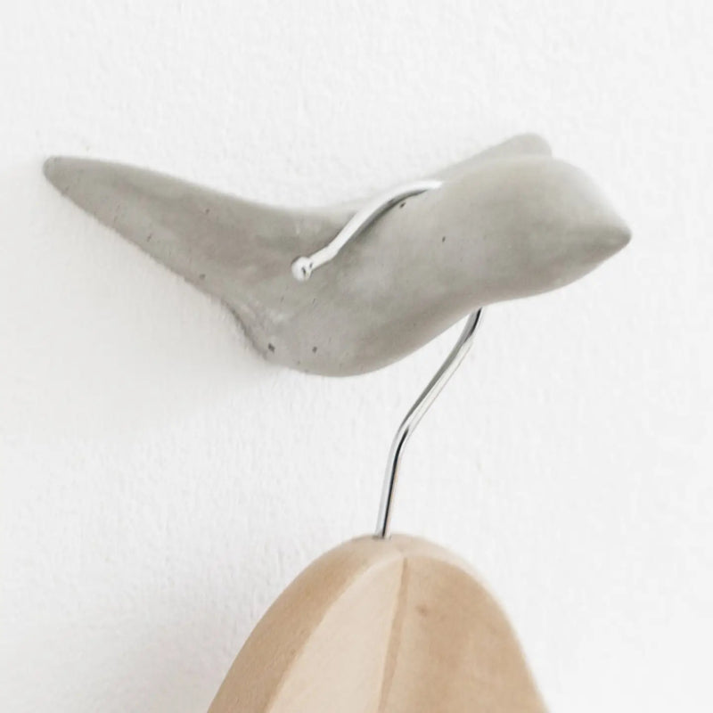 Wall hook Bird (light gray)