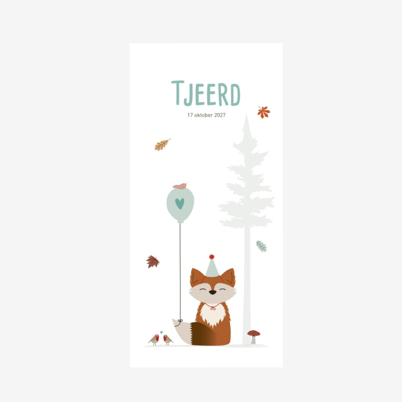 Birth card Autumn - Tjeerd