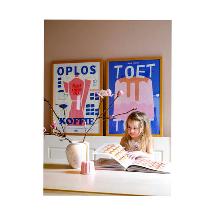 Poster Toet Toet - blauw (3 formaten)