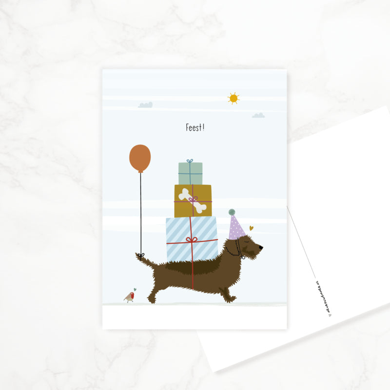 Postcard Dachshund &