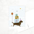 Postcard Dachshund &