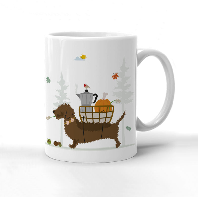 Dachshund mug: In the fall...