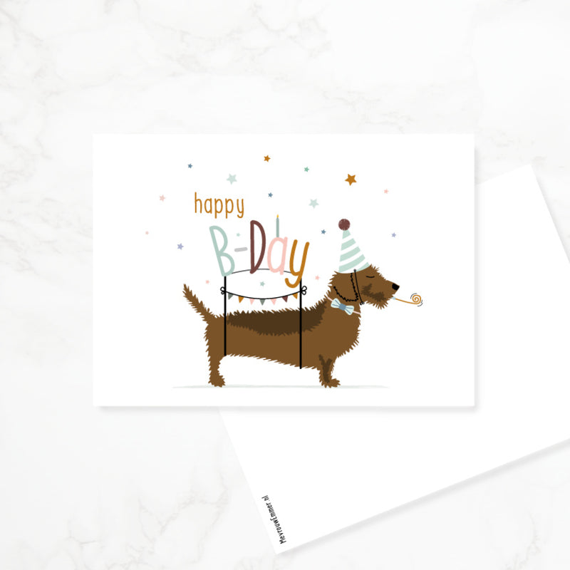 Postcard Dachshund &