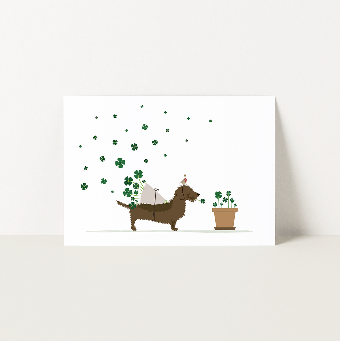 Postcard Dachshund &