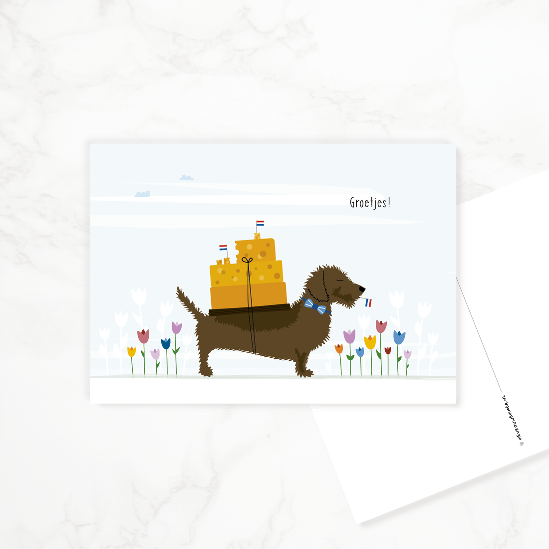 Postcard Dachshund &