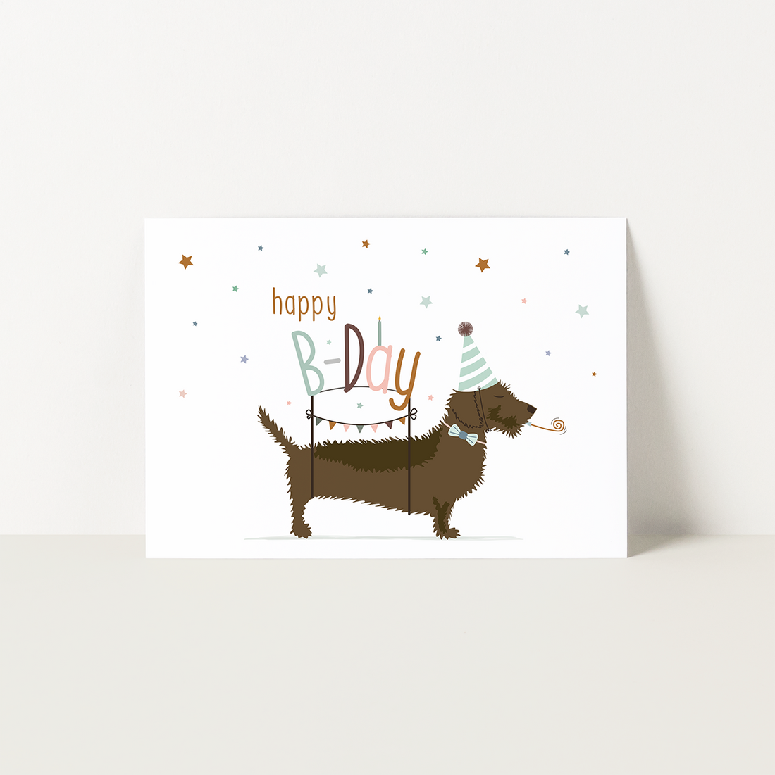 Postcard Dachshund &