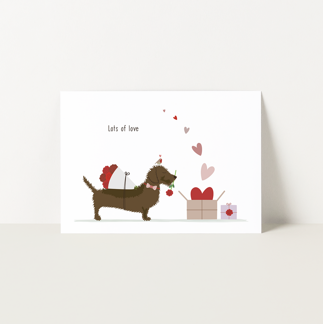 Postcard Dachshund &