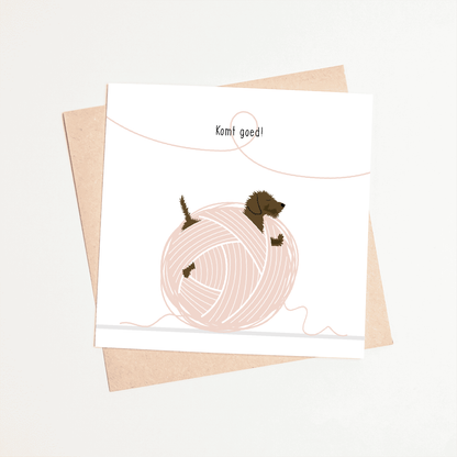 Greeting card dachshund Frits - It&