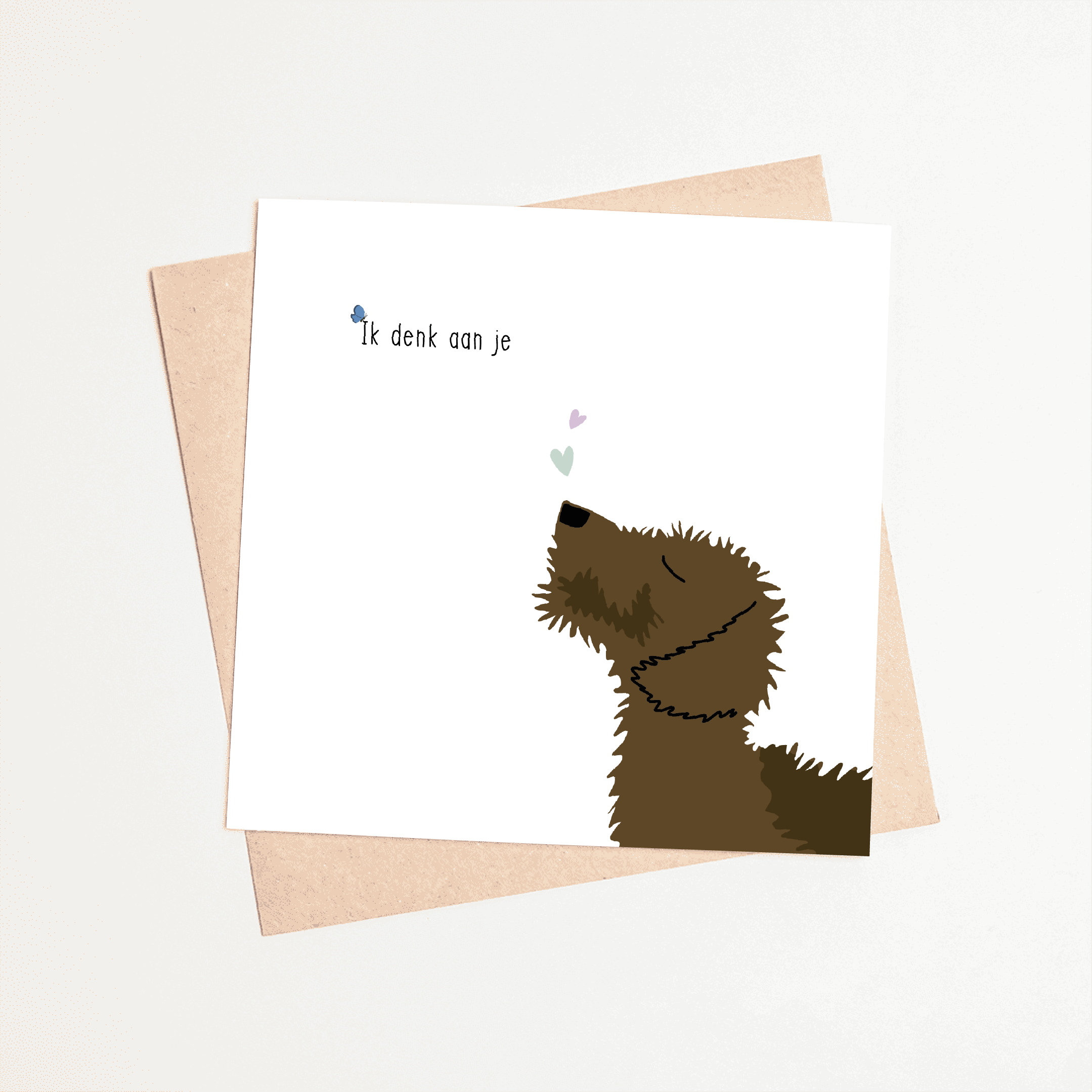 Greeting card dachshund Frits - I&