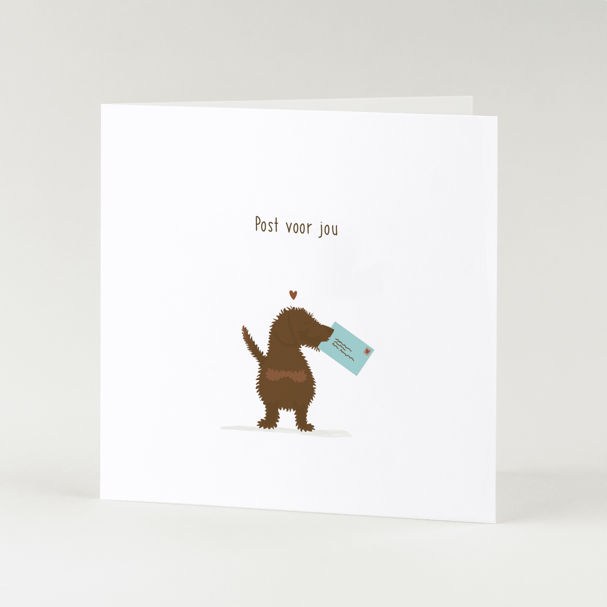 Greeting card dachshund Frits - Get well soon!