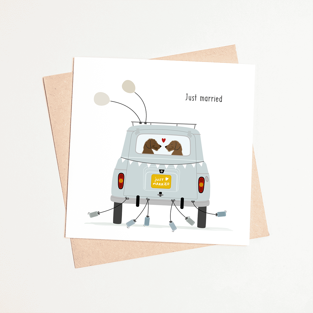 Greeting card dachshund Frits - Get well soon!