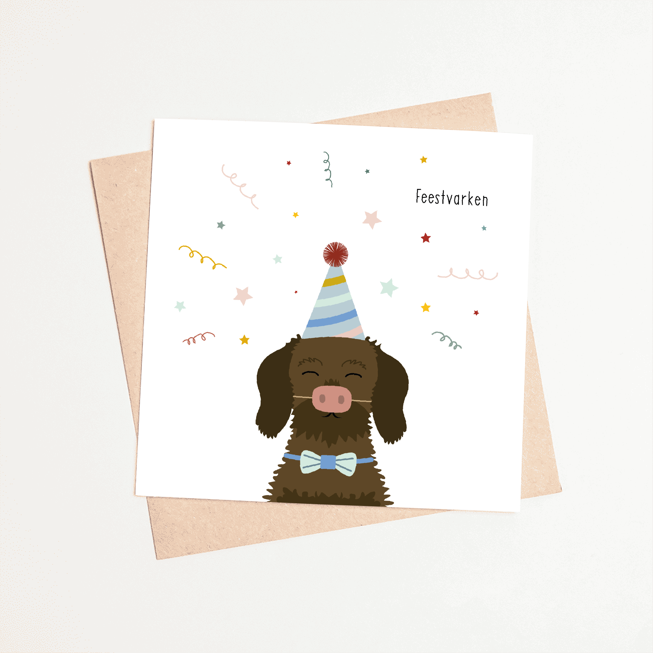 Greeting card dachshund Frits - Birthday boy