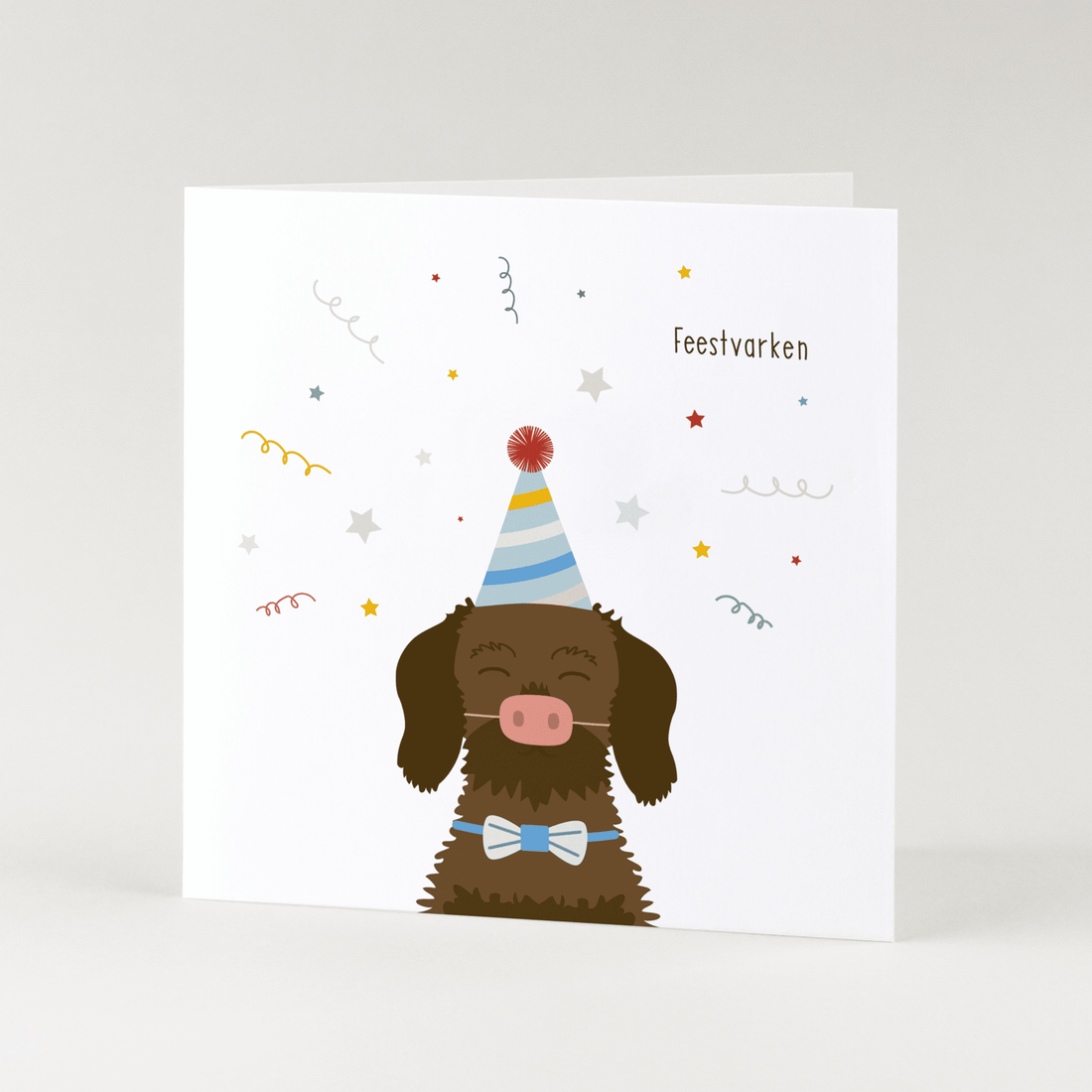 Greeting card dachshund Frits - Birthday boy