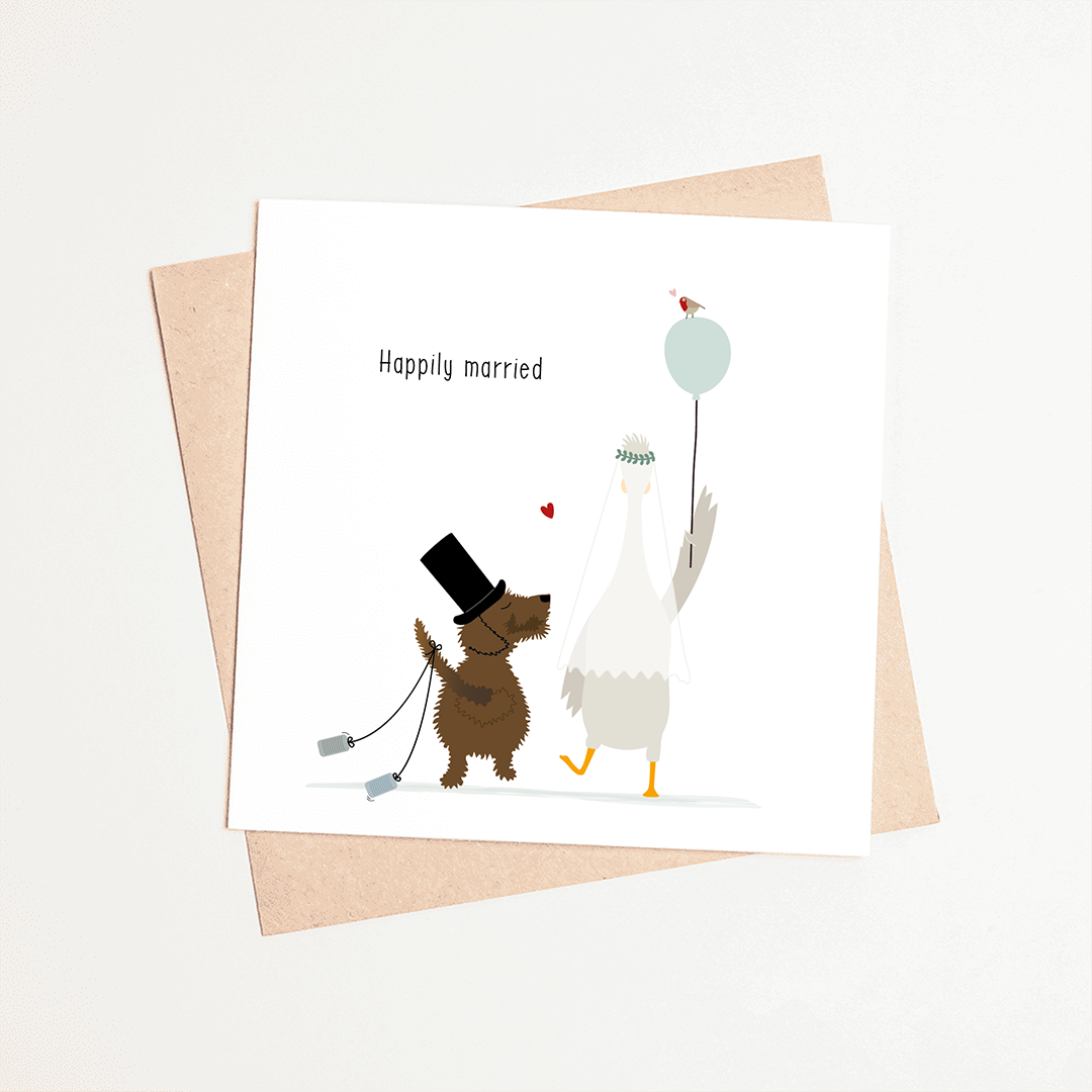 Greeting card dachshund Frits - Get well soon!