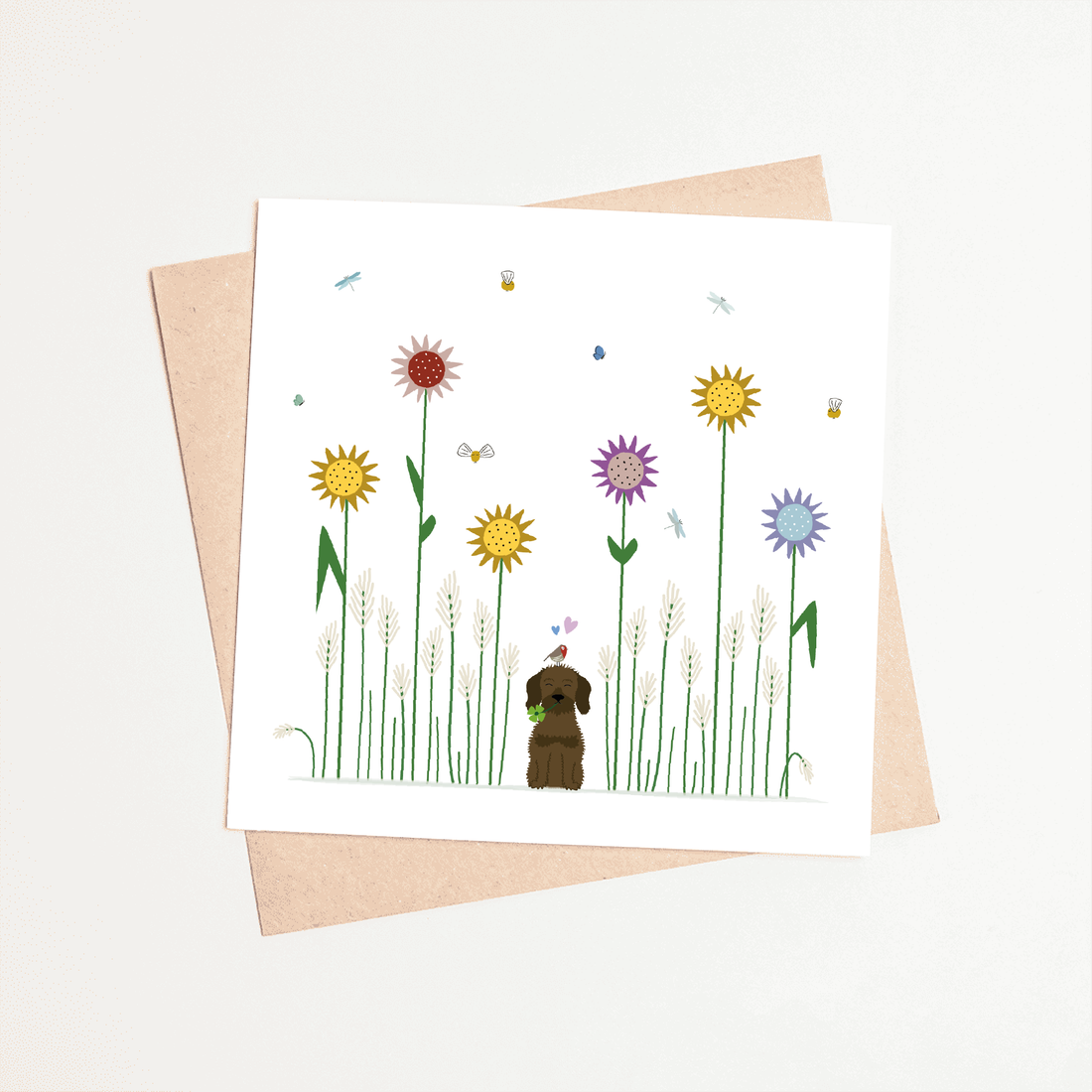 Greeting card dachshund Frits - In nature...