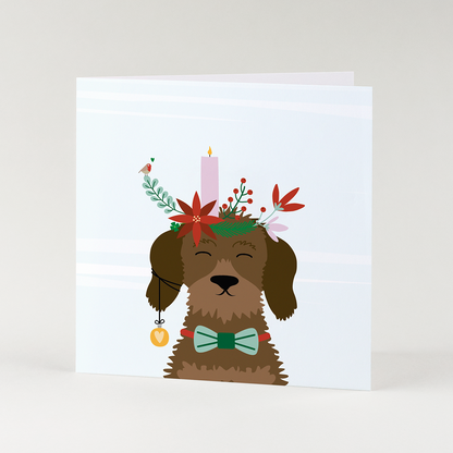 Christmas Greeting Card - Christmas Wreath