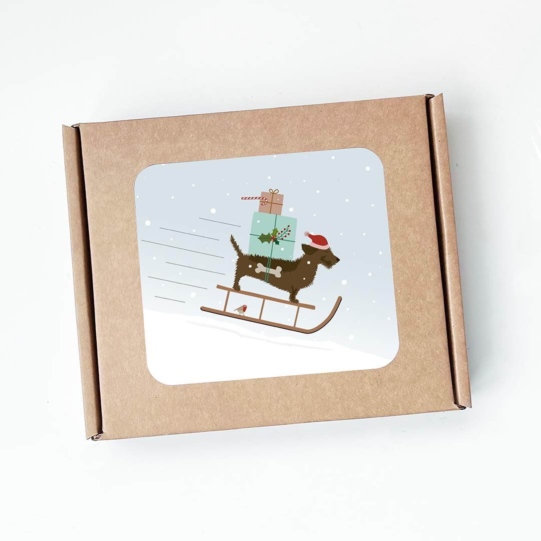 Kerstkaart-doosje-teckel-set-enveloppen