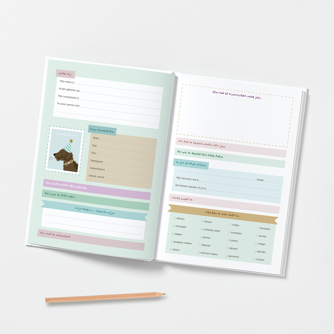 Vriendenboekje-teckel-jongen-meisje-feest