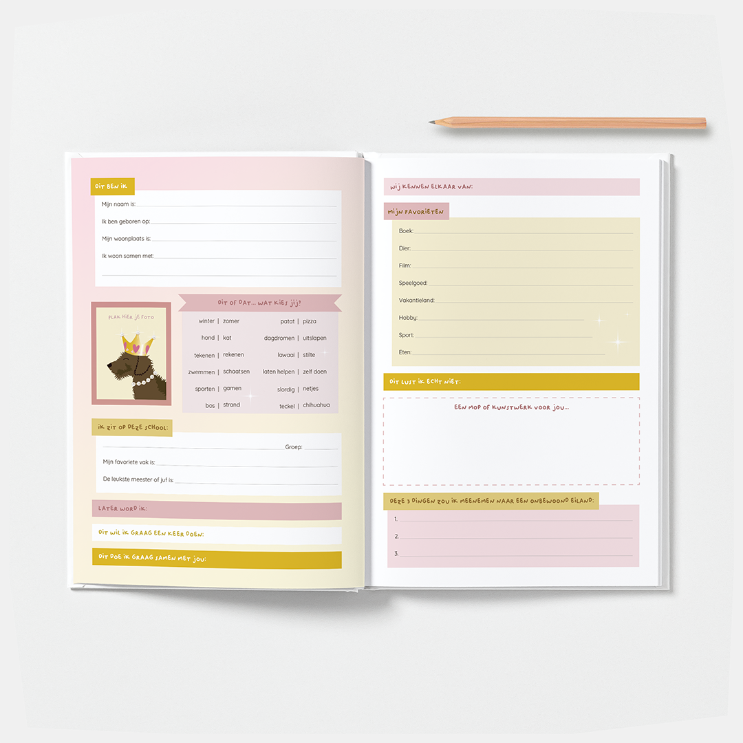 Vriendenboekje-teckel-unicorn-meisje-prinses