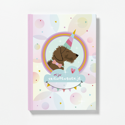 Vriendenboekje-teckel-unicorn-meisje
