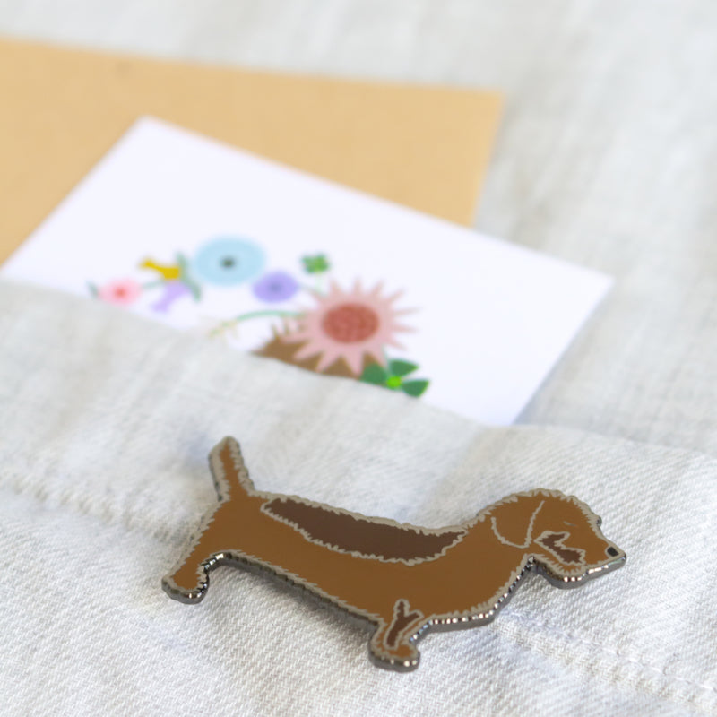 Brooch | Pin Wire-haired Dachshund