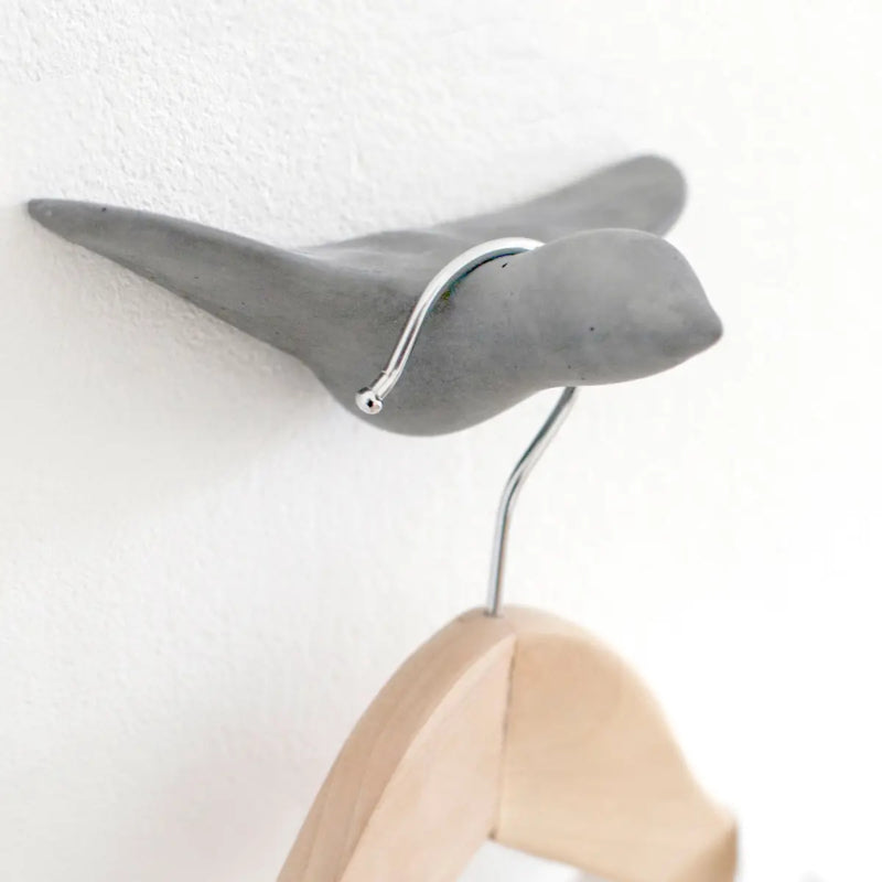 Wall hook Bird (grey)