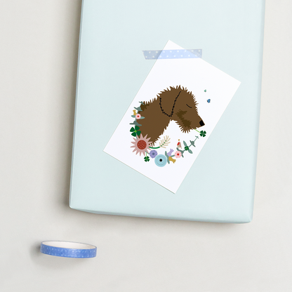 cadeaukaartje-bloemen-teckel