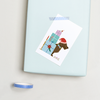 cadeaukaartje-kerst-teckel-cadeau