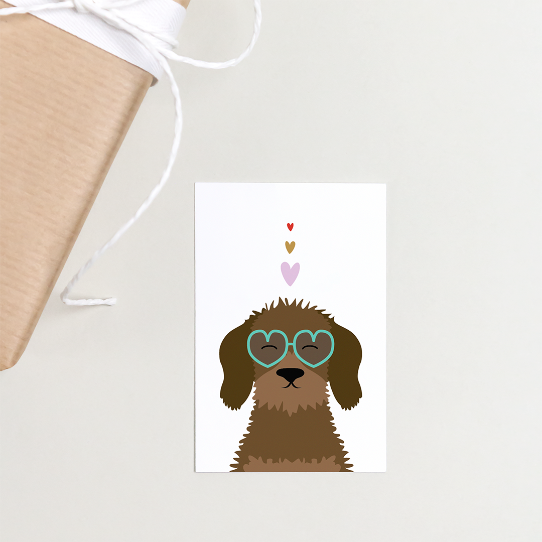 cadeaukaartje-liefde-teckel-bril