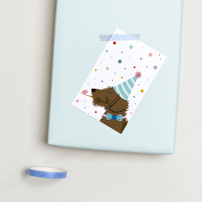 cadeaukaartje-verjaardag-teckel-feest-confetti