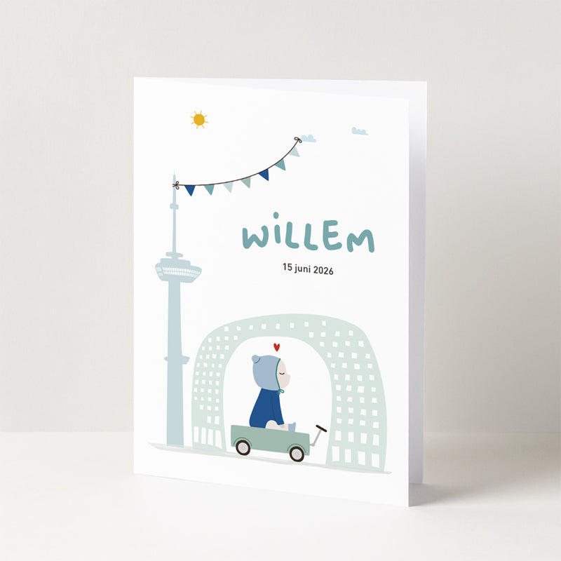 Birth announcement Rotterdam - Willem